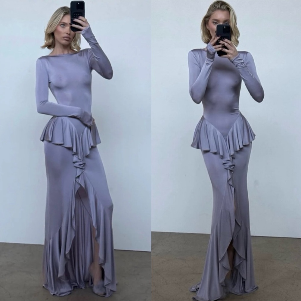 Helsa Amala Jersey Maxi Dress in Lavender Size Large NEW! New with tags! - Picture 2 of 11